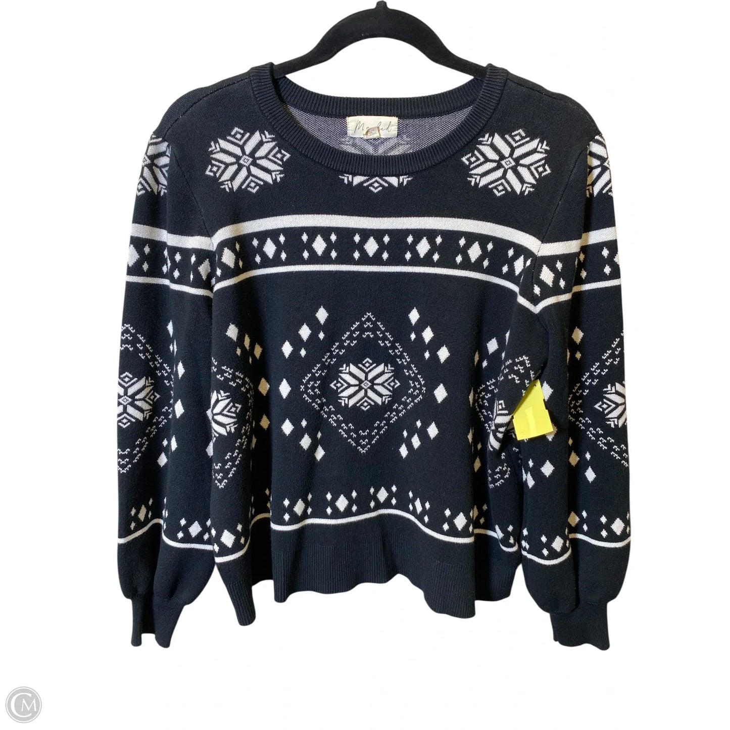 Sweater By Marled In Black & White, Size: Xl