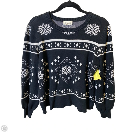 Sweater By Marled In Black & White, Size: Xl