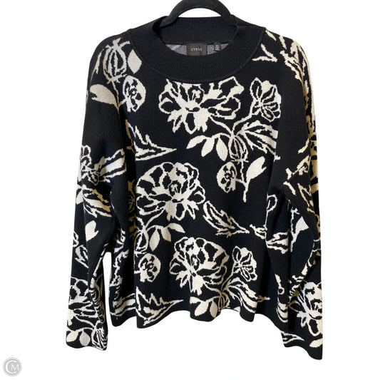 Sweater By Cyrus In Black & White, Size: Xl