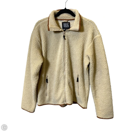Jacket Faux Fur & Sherpa By Bdg In Tan, Size: S