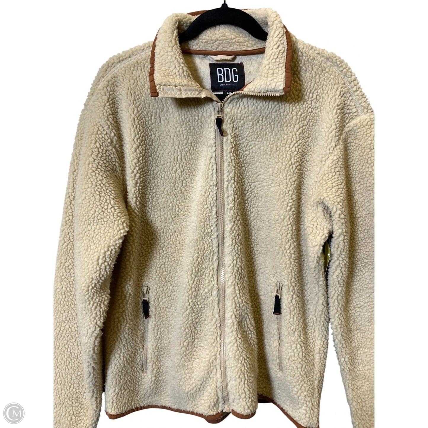Jacket Faux Fur & Sherpa By Bdg In Tan, Size: S