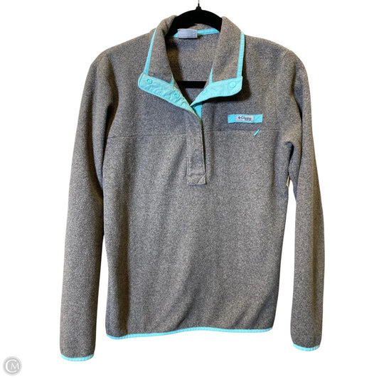 Sweatshirt Collar By Columbia In Blue & Grey, Size: M