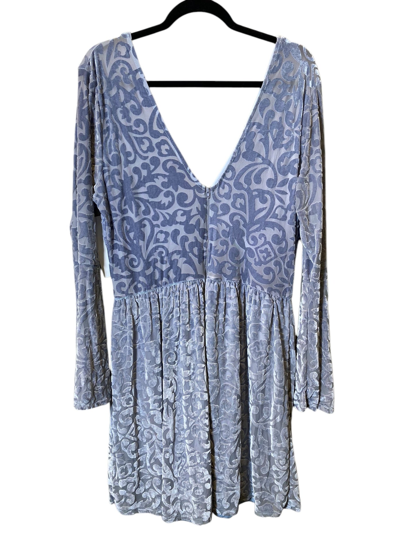 Dress Casual Midi By Charlotte Russe In Blue, Size: 1x