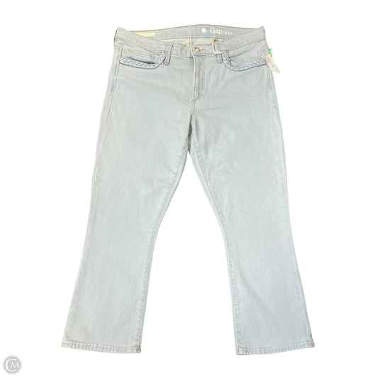 Jeans Cropped By Gap In Blue Denim, Size: 12