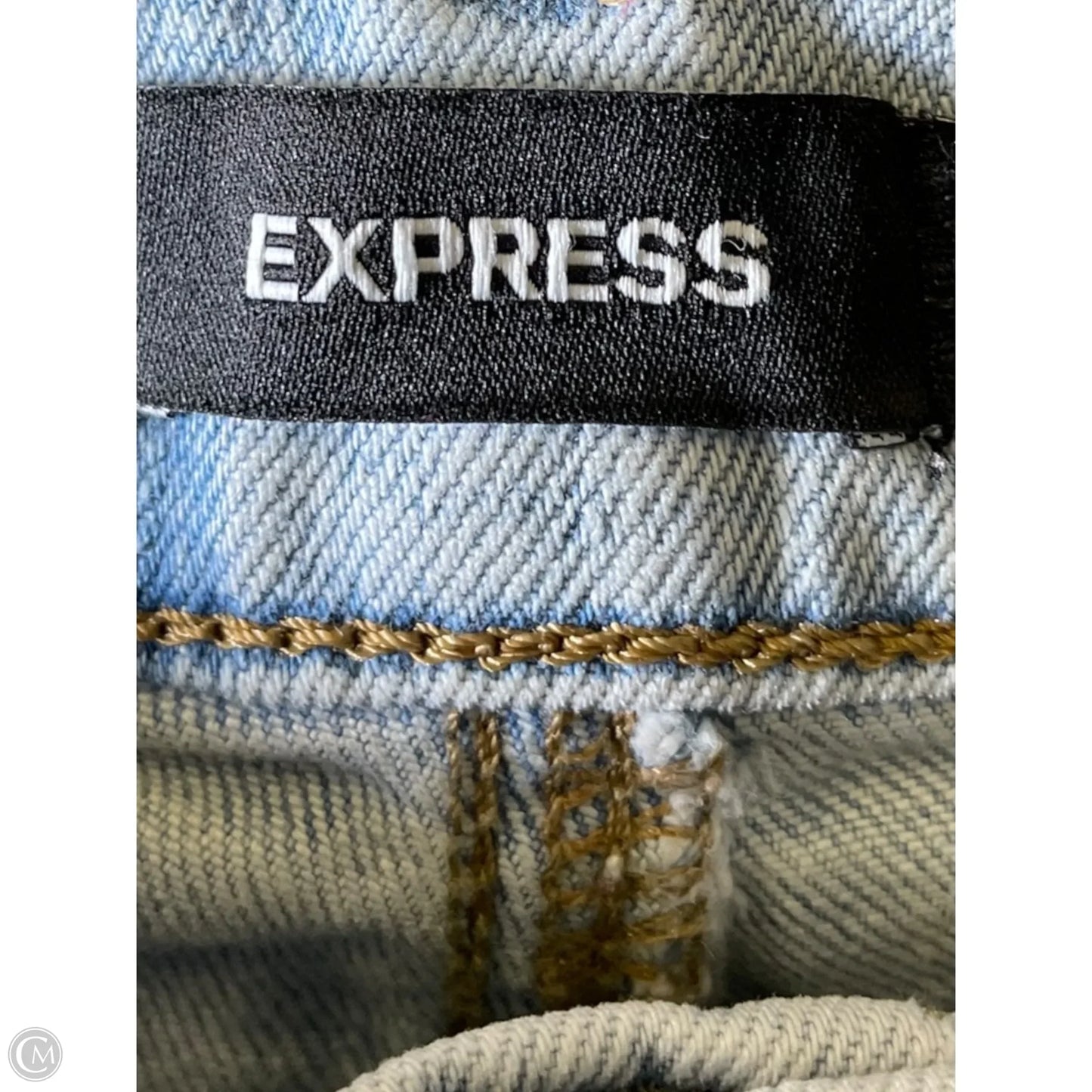 Jeans Straight By Express In Blue Denim, Size: 2