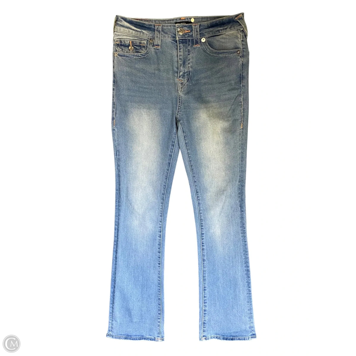 Jeans Straight By True Religion In Blue Denim, Size: 8