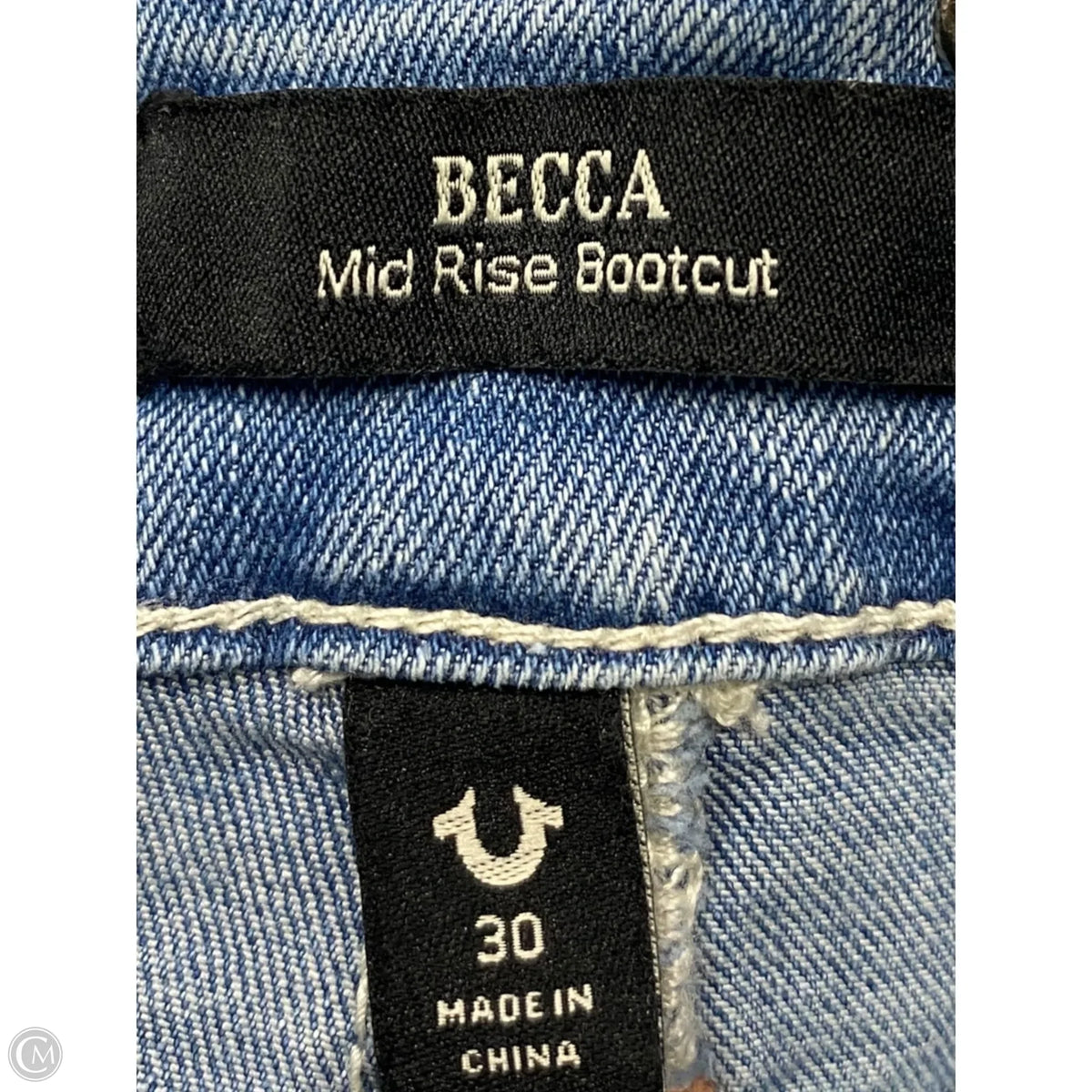 Jeans Straight By True Religion In Blue Denim, Size: 8