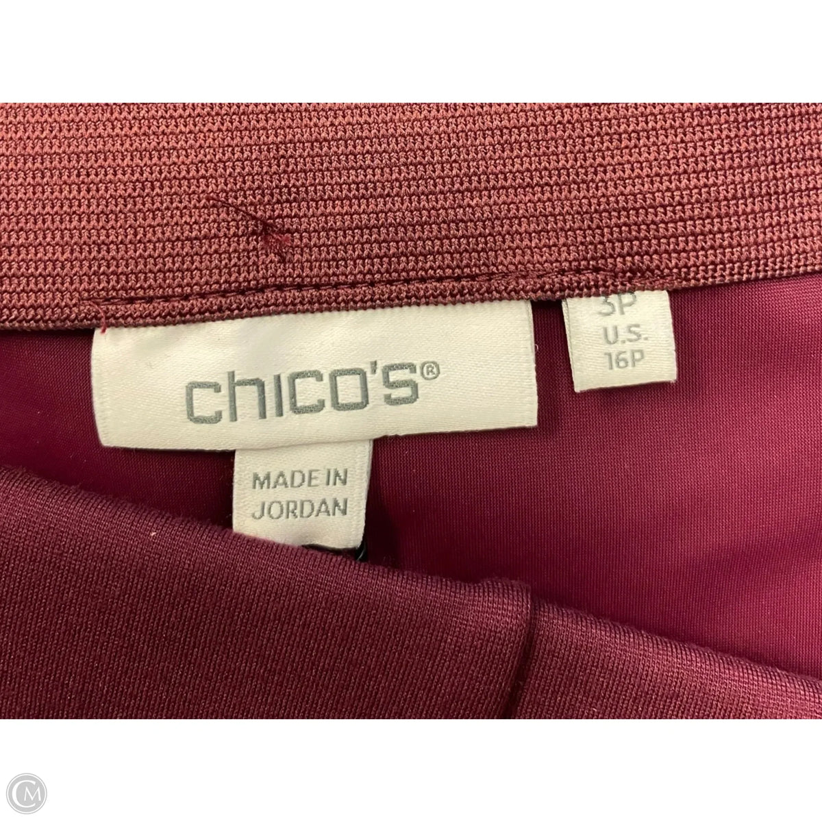 Pants Dress By Chicos In Maroon, Size: 16