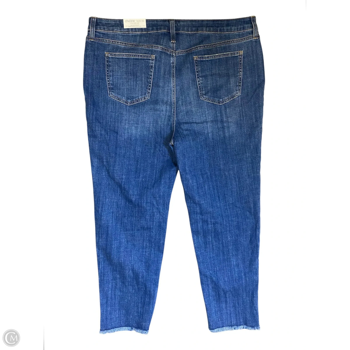 Jeans Straight By Chicos In Blue Denim, Size: 16