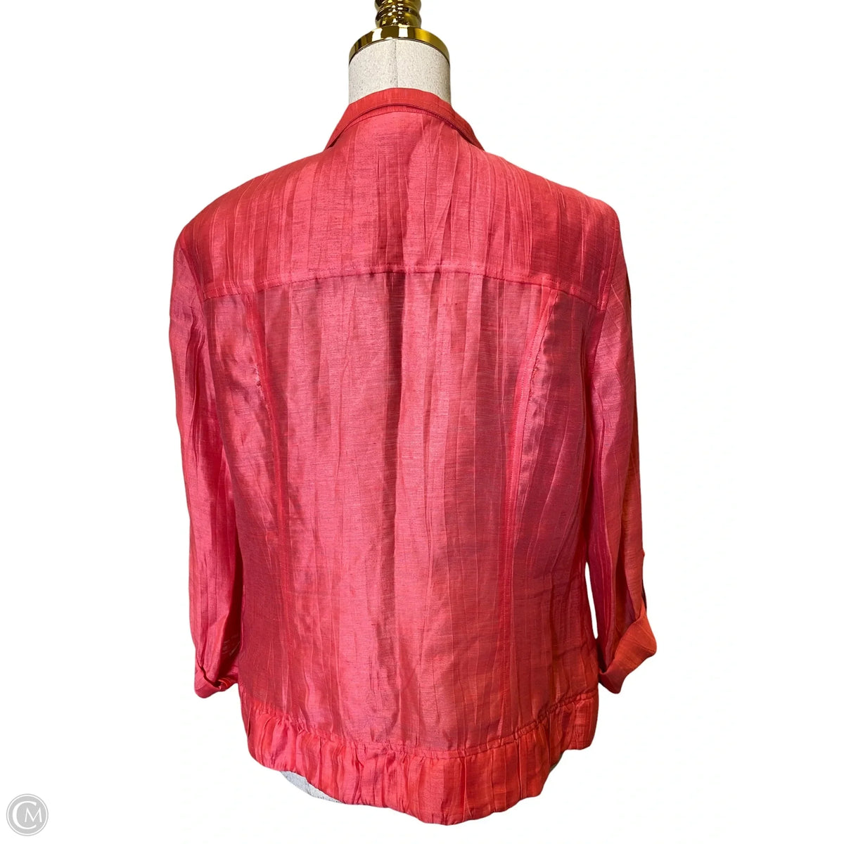 Jacket Moto By Chicos In Pink, Size: M