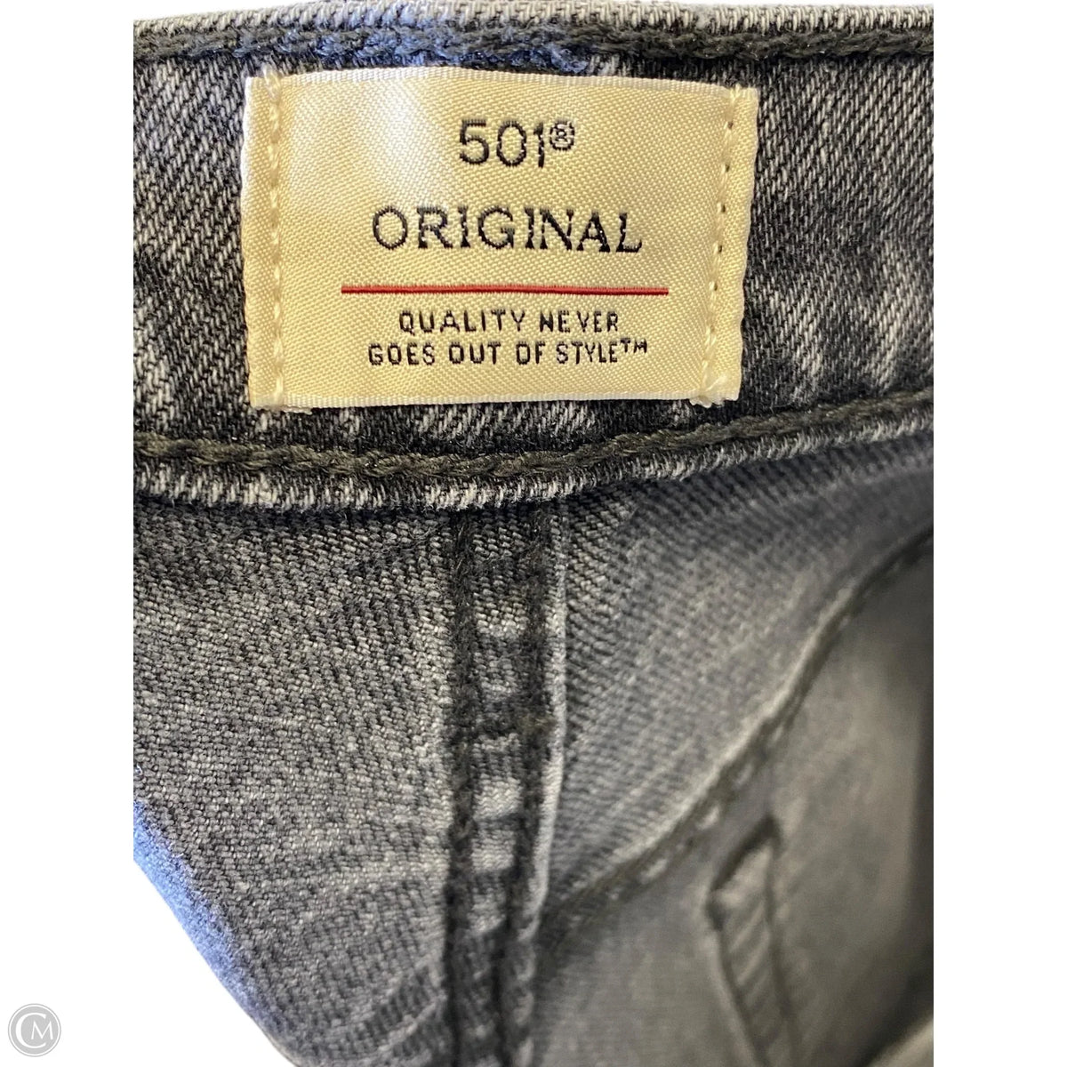 Jeans Straight By Levis In Black, Size: 26