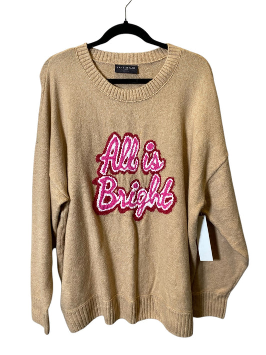 Sweater By Lane Bryant In Beige, Size: 3x