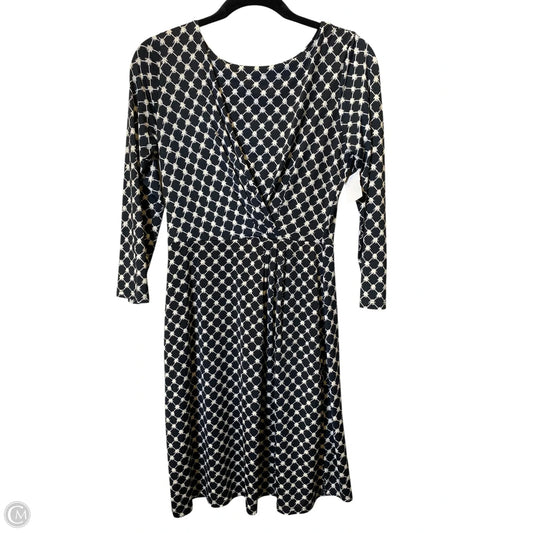 Dress Casual Midi By Gilli In Black & White, Size: M