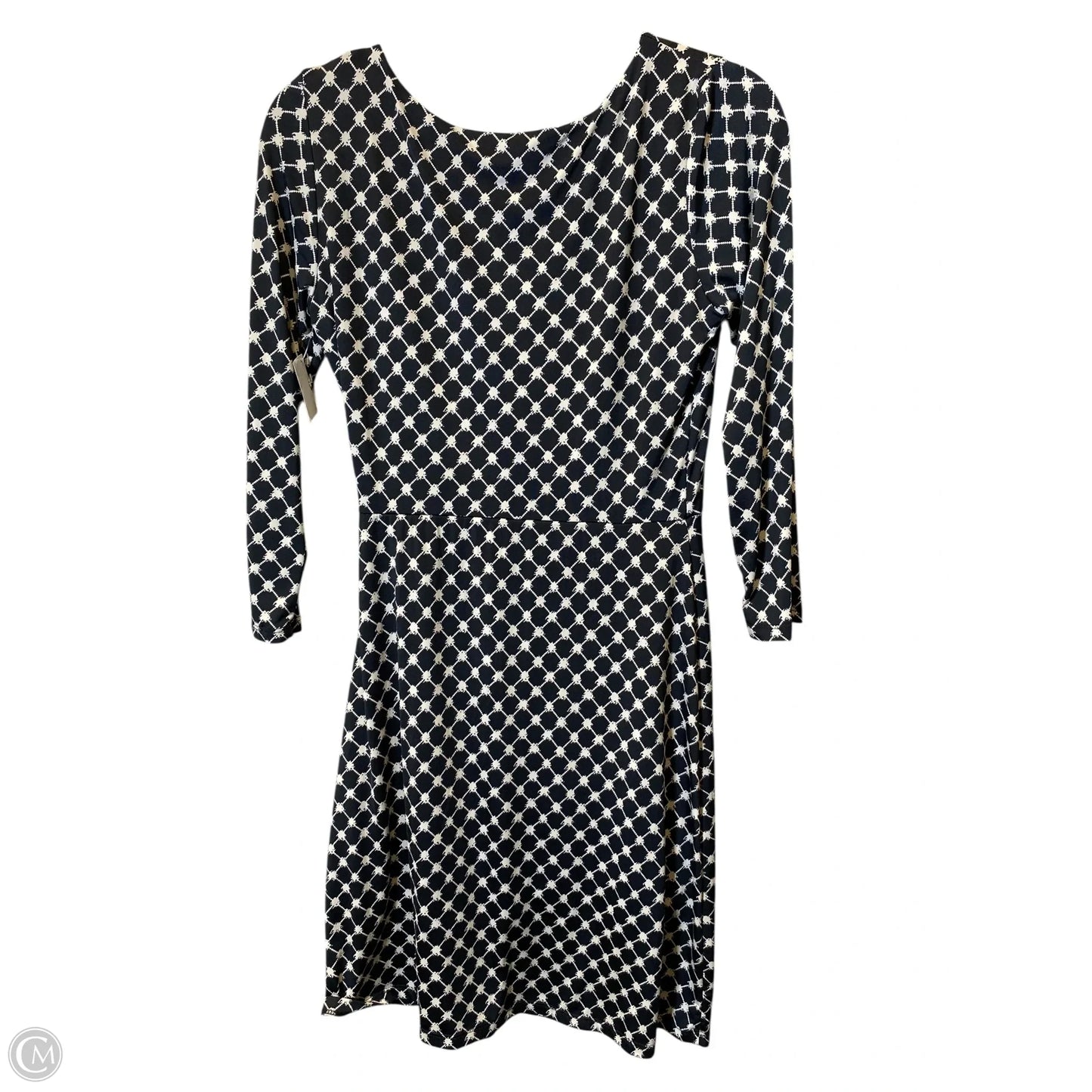 Dress Casual Midi By Gilli In Black & White, Size: M