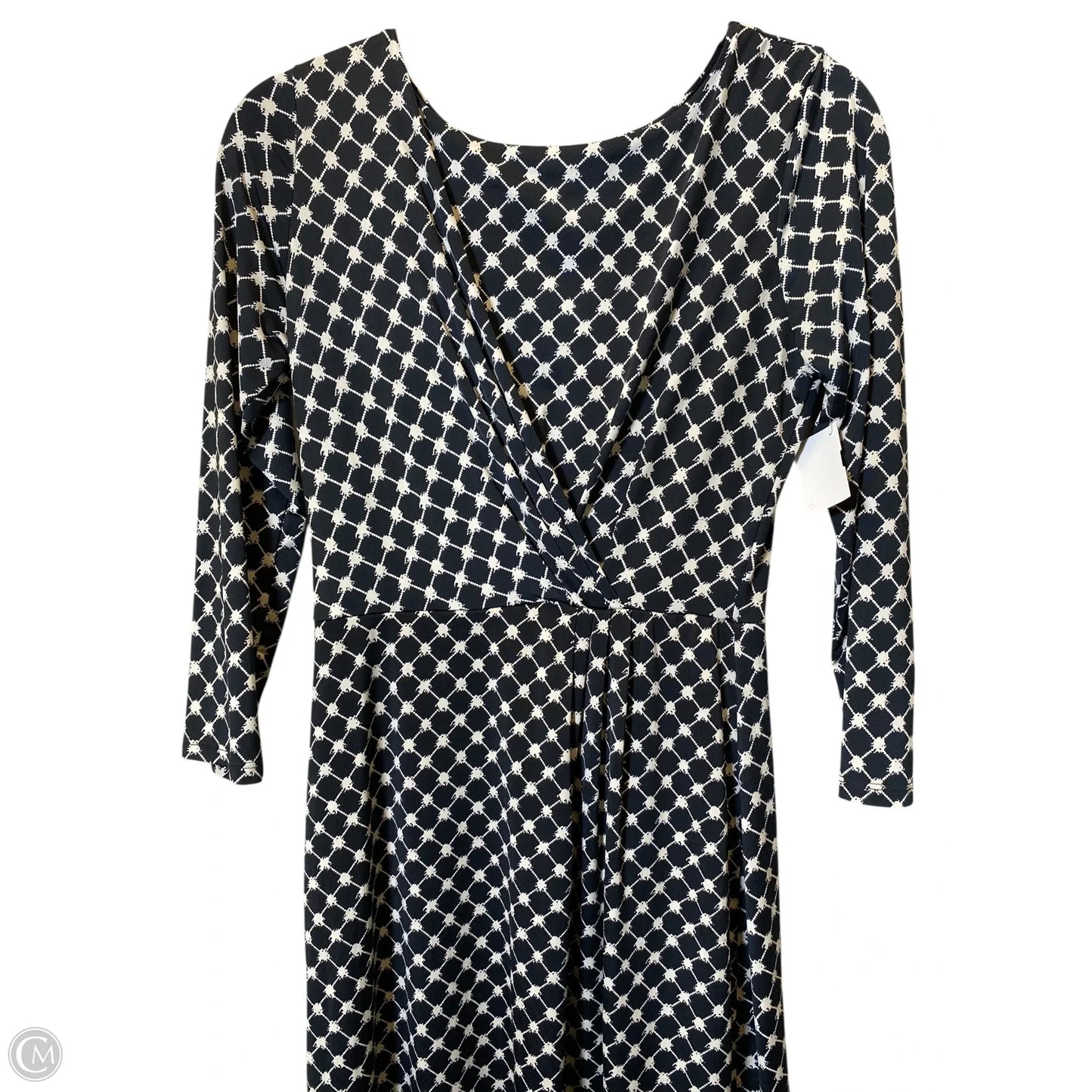 Dress Casual Midi By Gilli In Black & White, Size: M