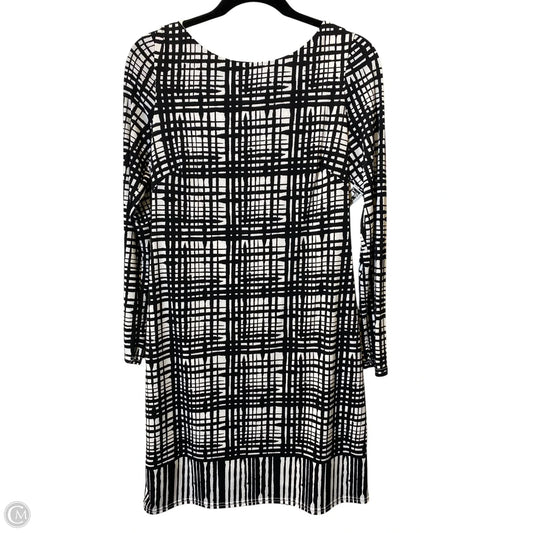 Dress Casual Midi By Vince Camuto In Black & White, Size: 8