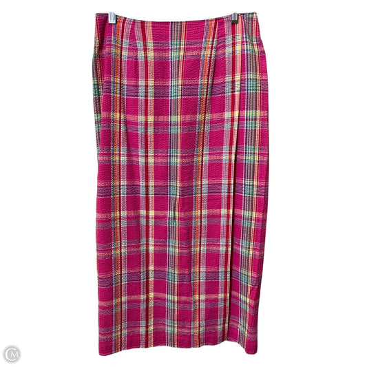 Skirt Midi By Talbots In Plaid Pattern, Size: 10