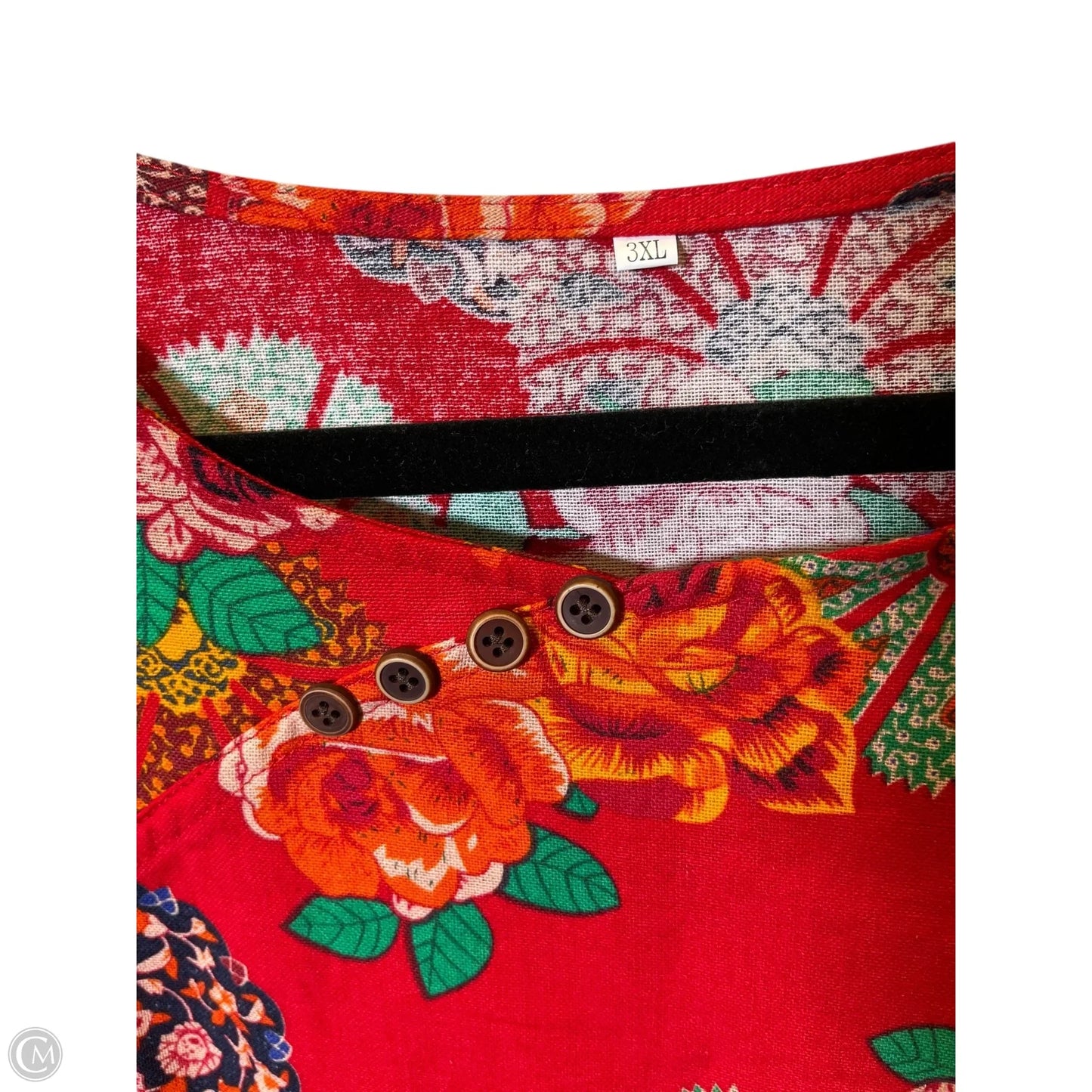 Top Long Sleeve By Clothes Mentor In Floral Print, Size: 3x