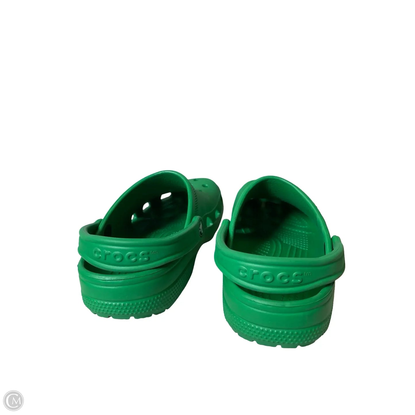 Shoes Flats By Crocs In Green, Size: 7