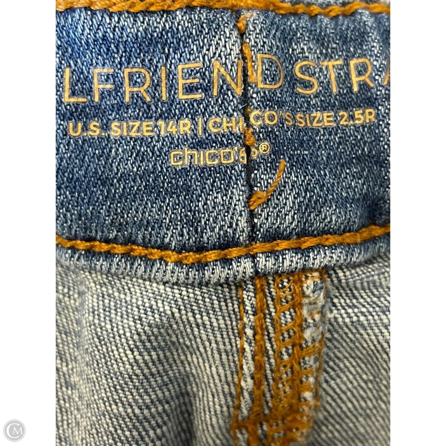 Jeans Wide Leg By Chicos In Blue Denim, Size: 14