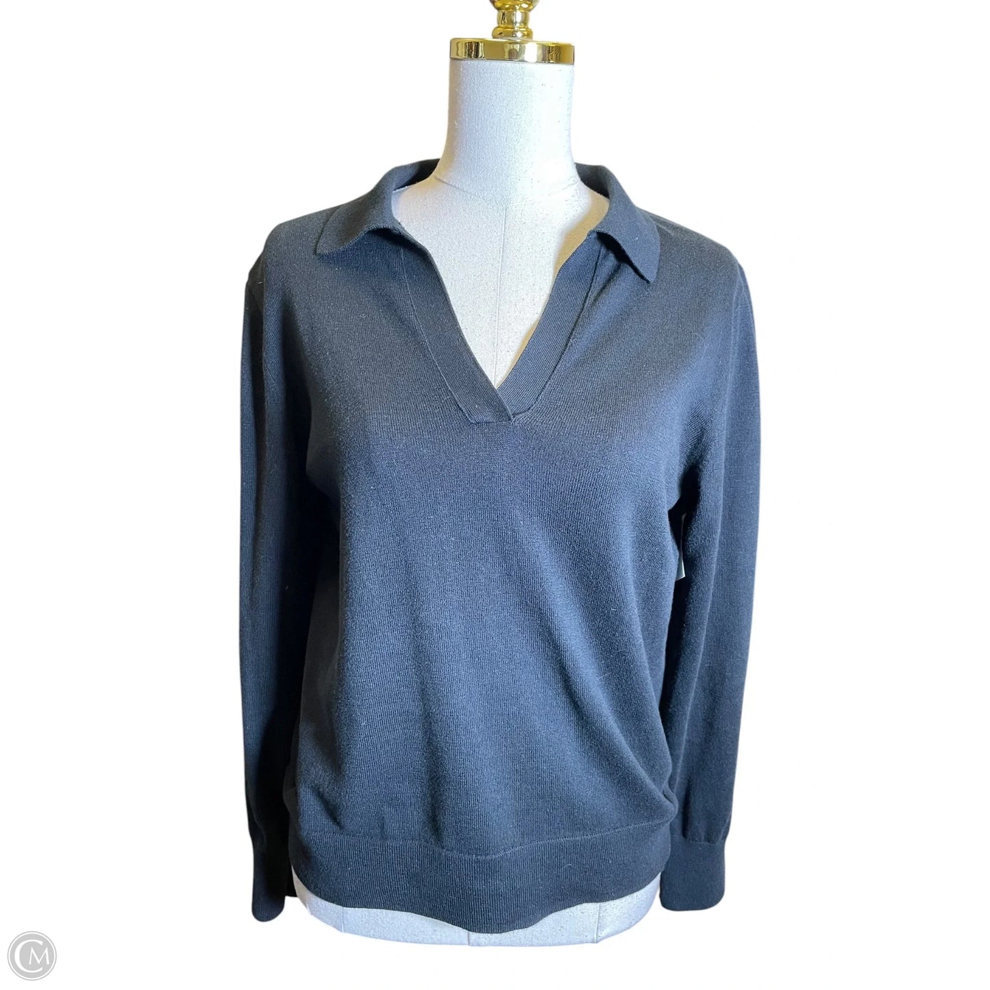 Top Long Sleeve By J. Crew In Black, Size: S