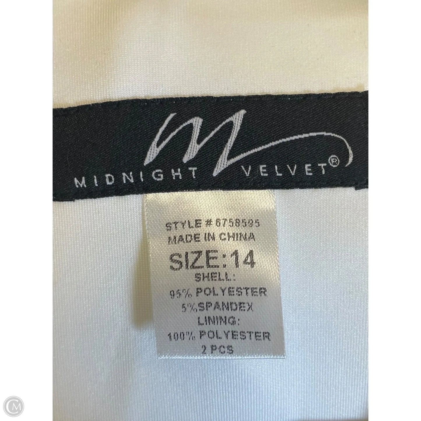 Blazer By Clothes Mentor In White, Size: 14