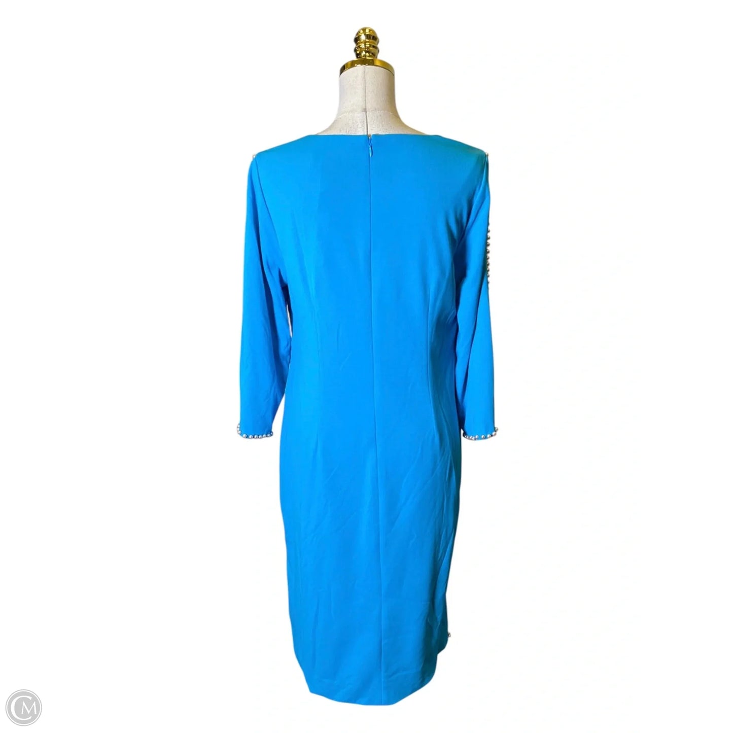 Dress Casual Midi By Clothes Mentor In Blue, Size: 12