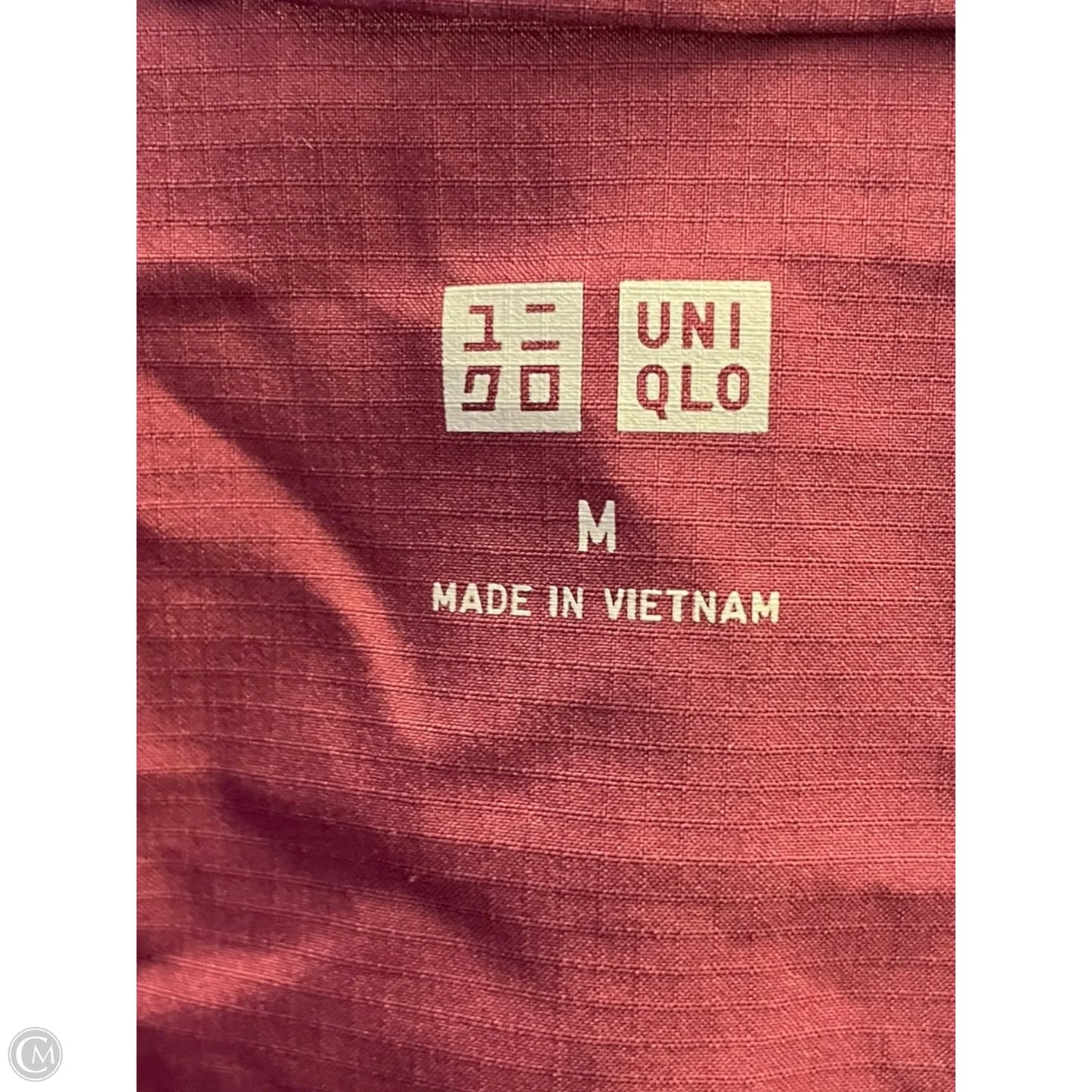 Athletic Jacket By Uniqlo In Maroon, Size: M
