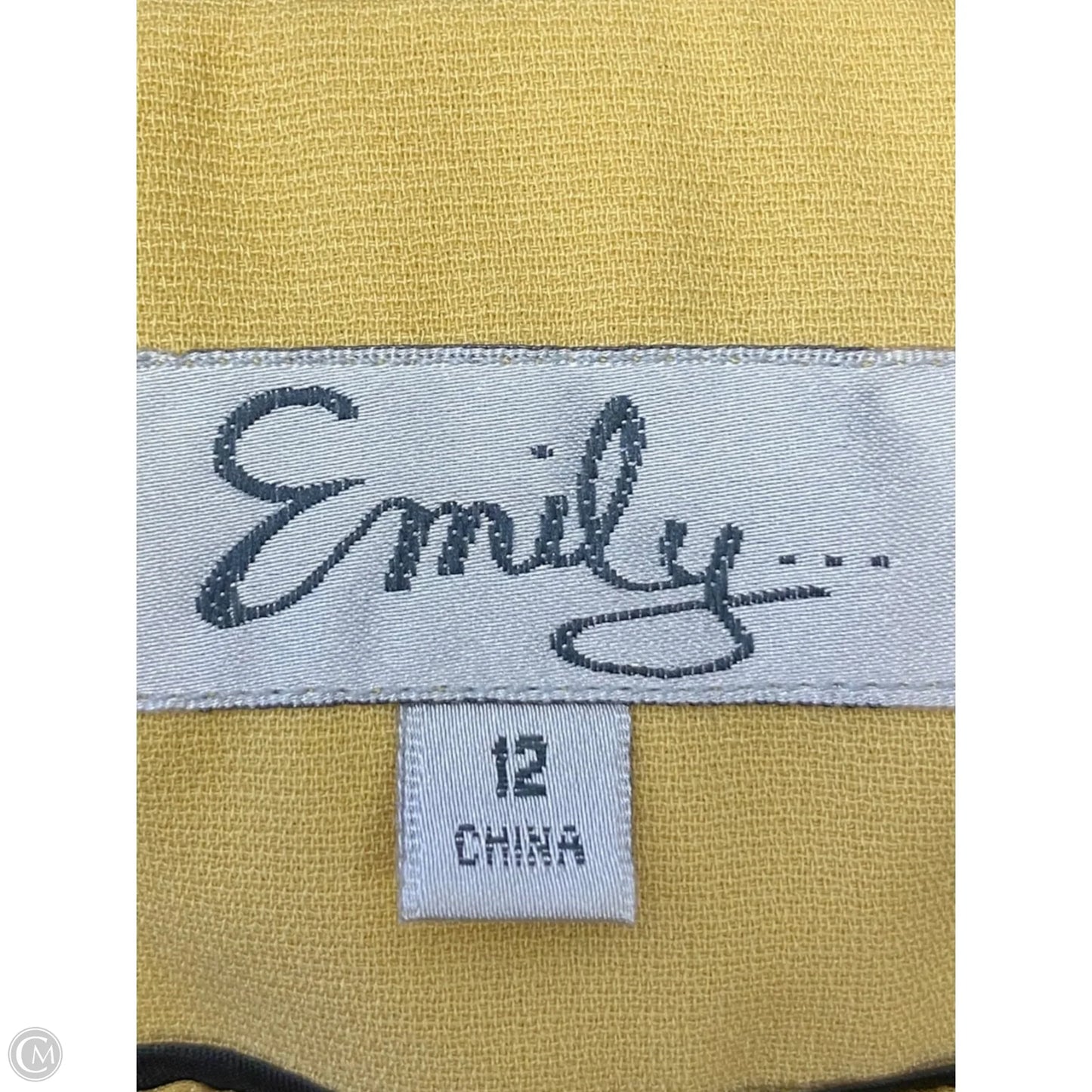 Blazer By Clothes Mentor In Yellow, Size: 12