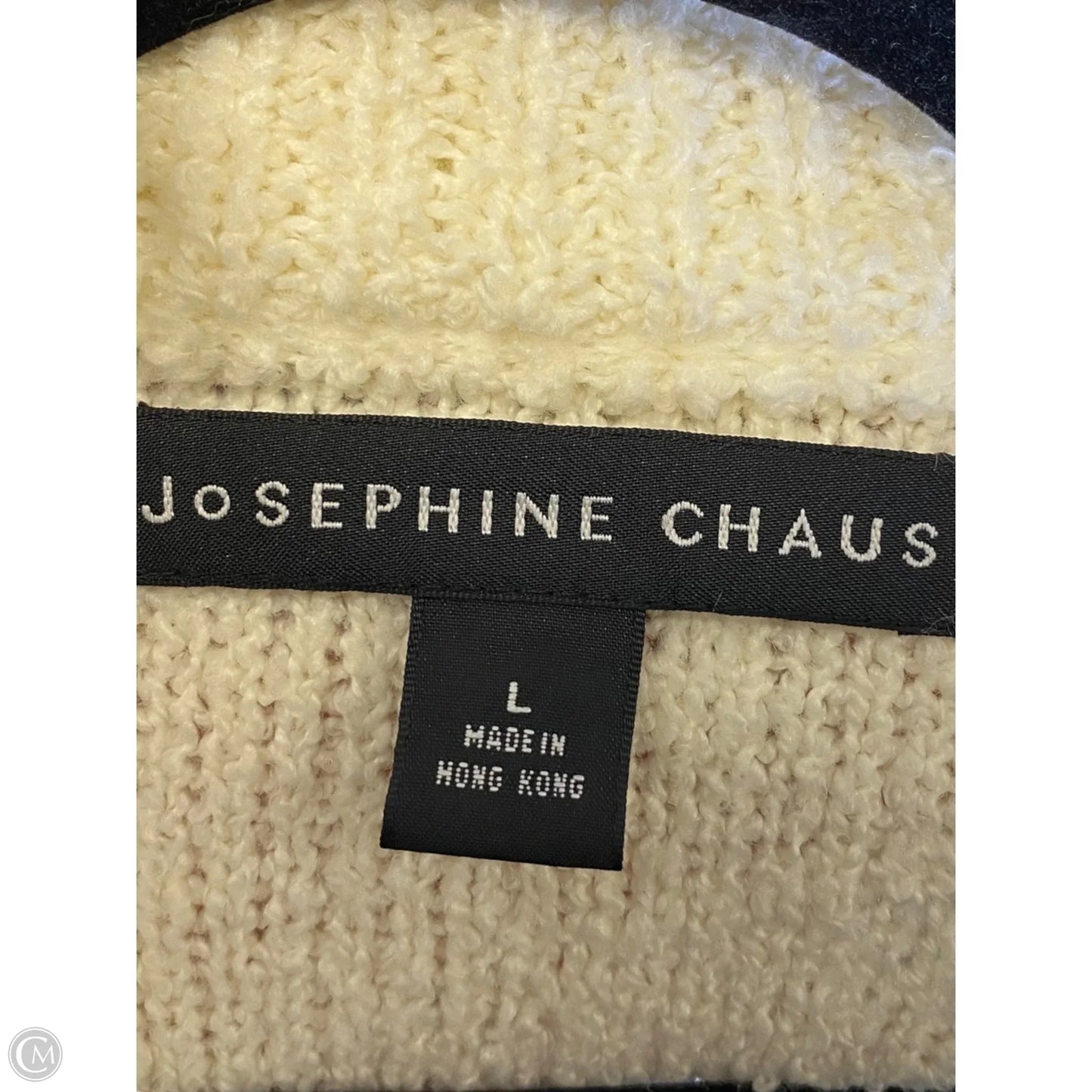Sweater Cardigan By Josephine Chaus In Cream, Size: L