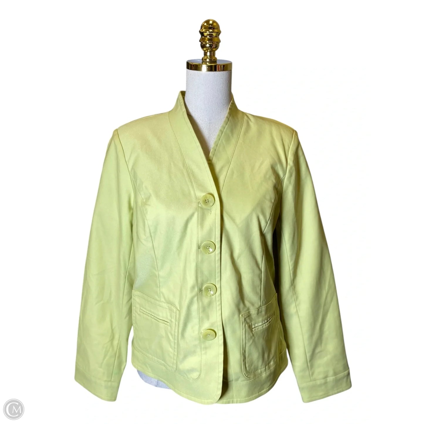 Blazer By Dialogue Qvc In Green, Size: M