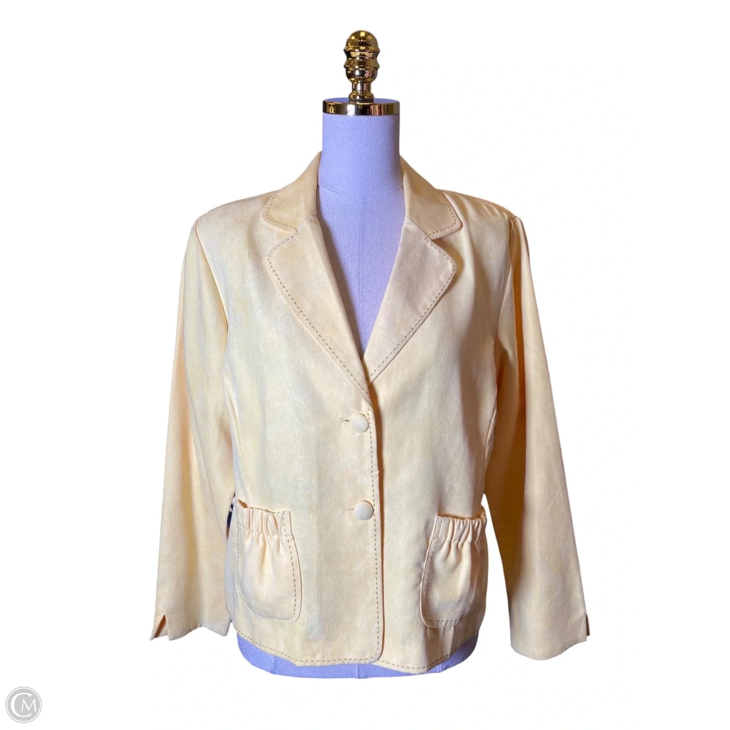 Blazer By Clothes Mentor In Yellow, Size: Mp