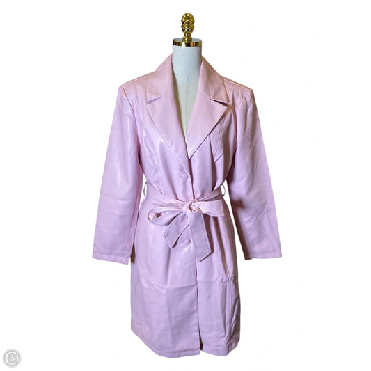 Dress Casual Midi By Badgley Mischka In Pink, Size: L