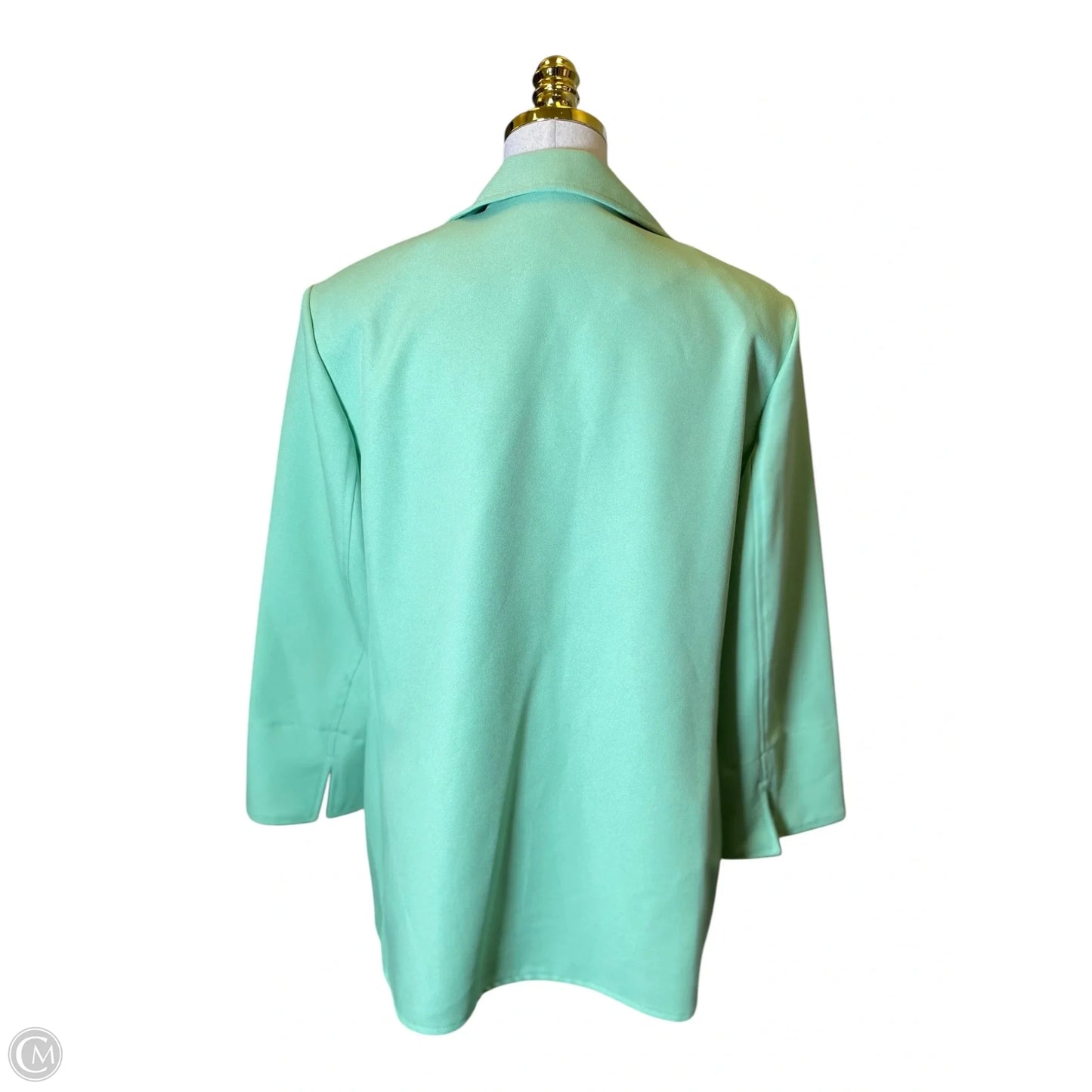 Blazer By Leslie Fay In Green, Size: 14