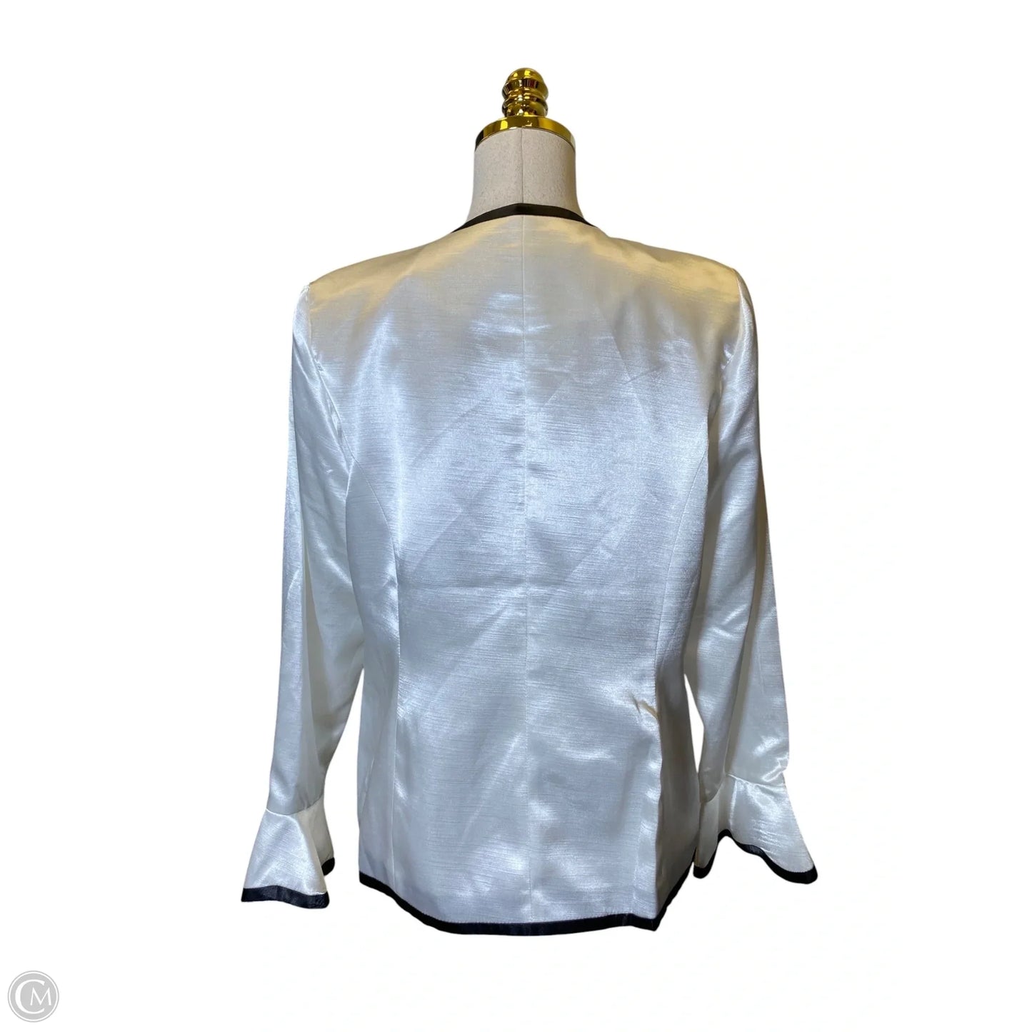 Blazer By Clothes Mentor In Black & White, Size: 12