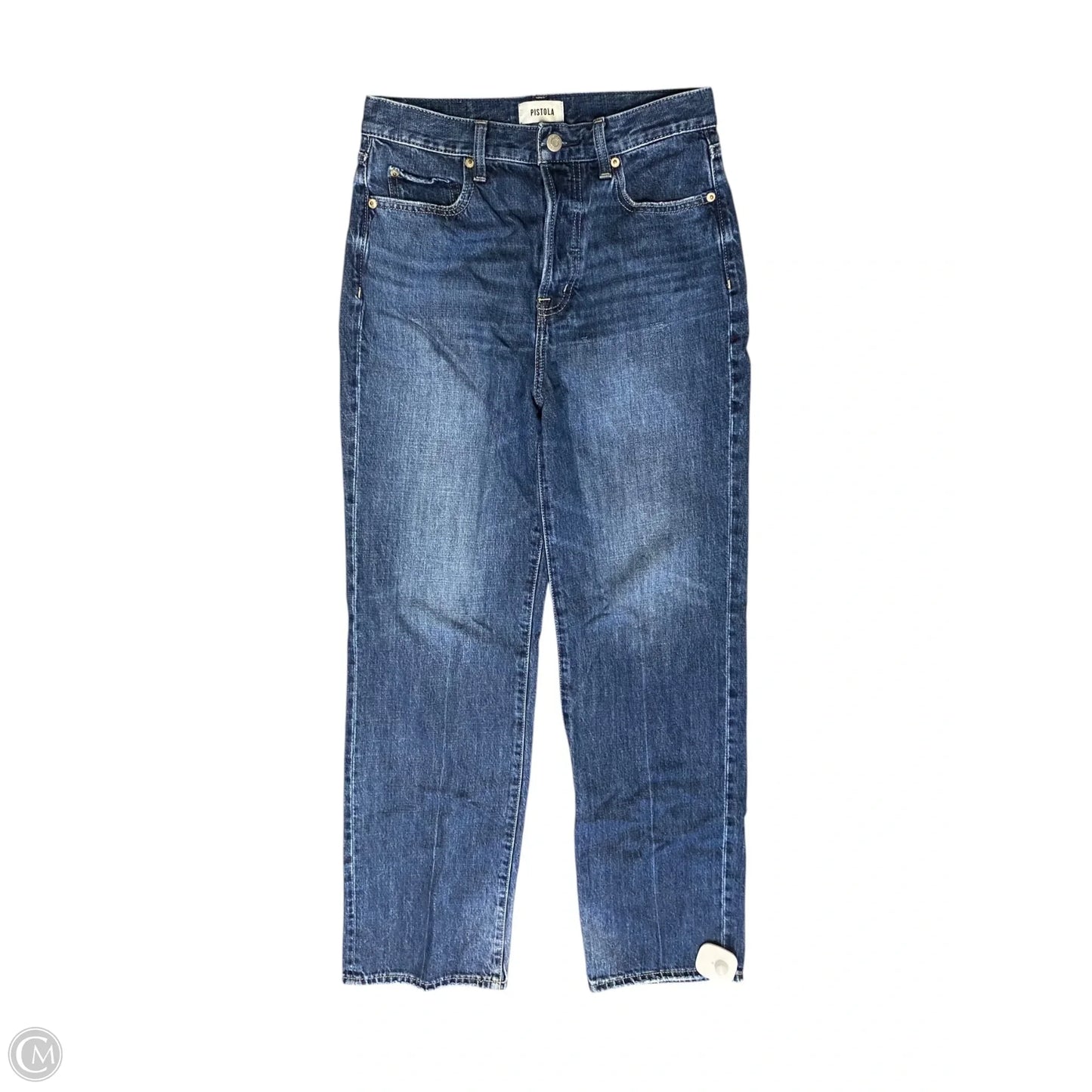 Jeans Straight By Pistola In Blue Denim, Size: 4