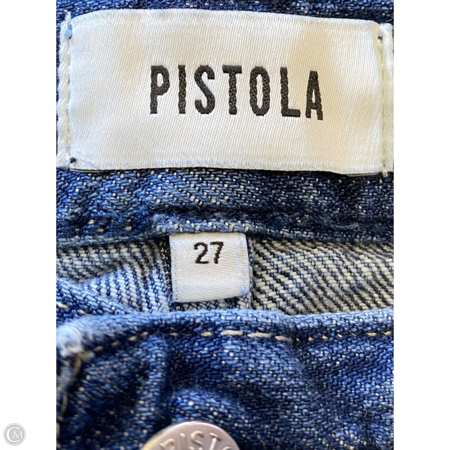 Jeans Straight By Pistola In Blue Denim, Size: 4