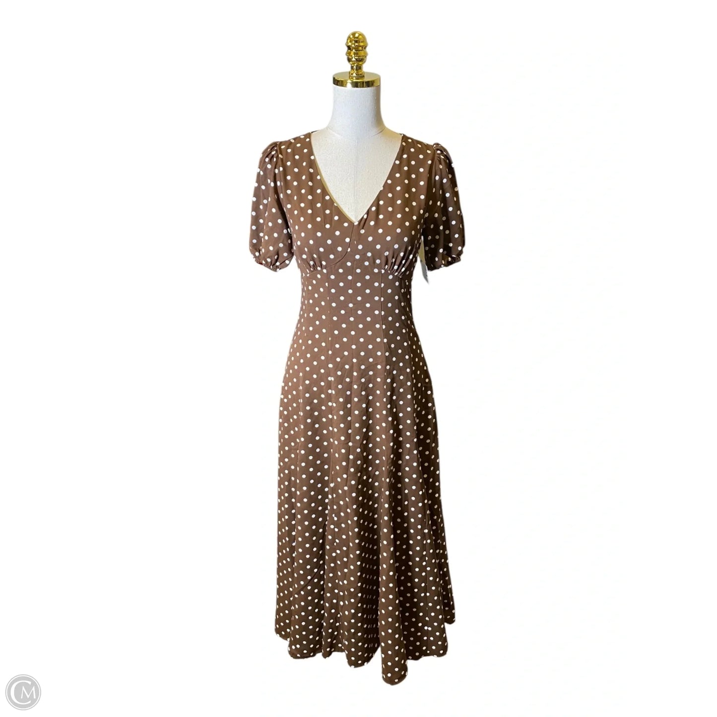 Dress Casual Maxi By Clothes Mentor In Polkadot Pattern, Size: S
