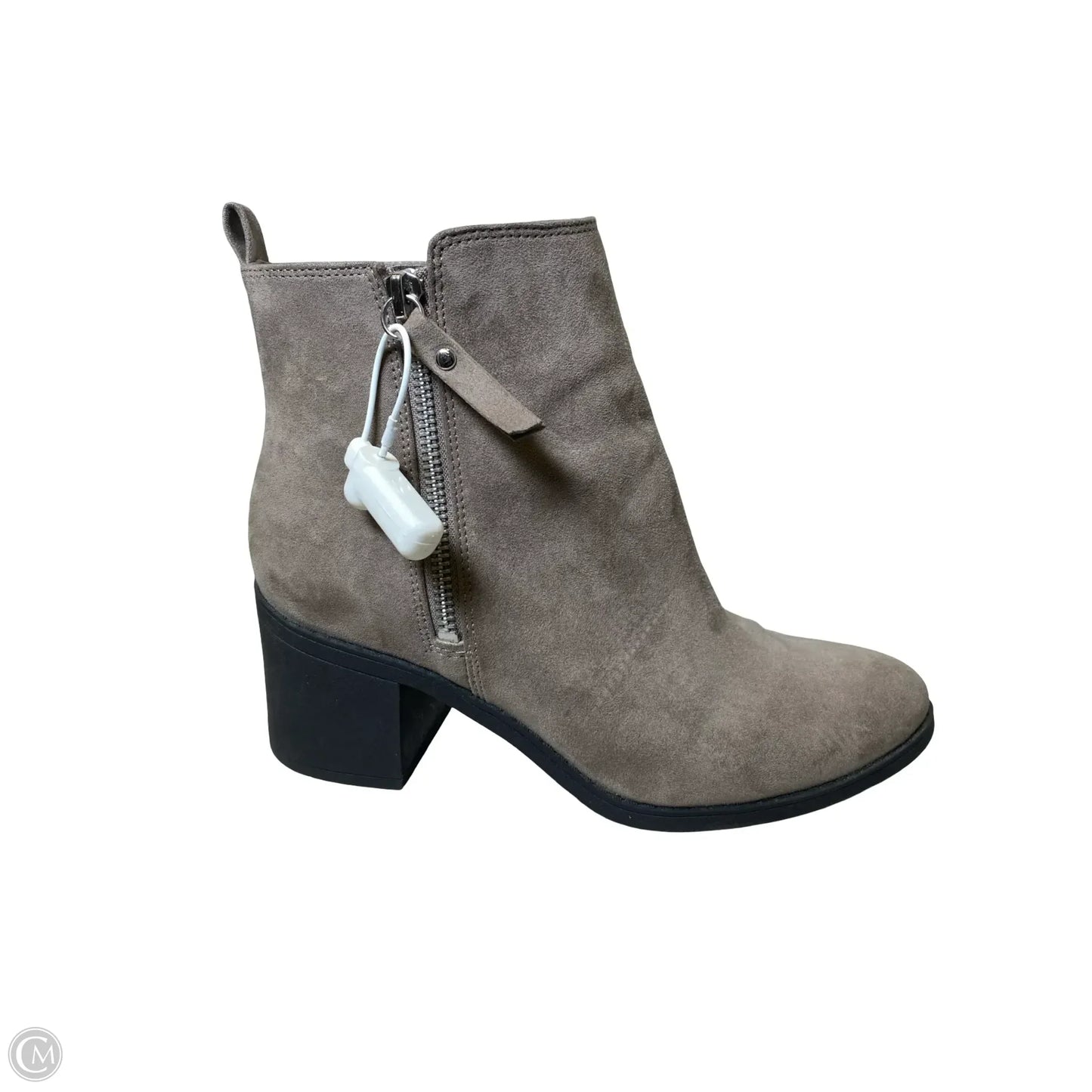 Boots Ankle Heels By H&m In Grey, Size: 7.5