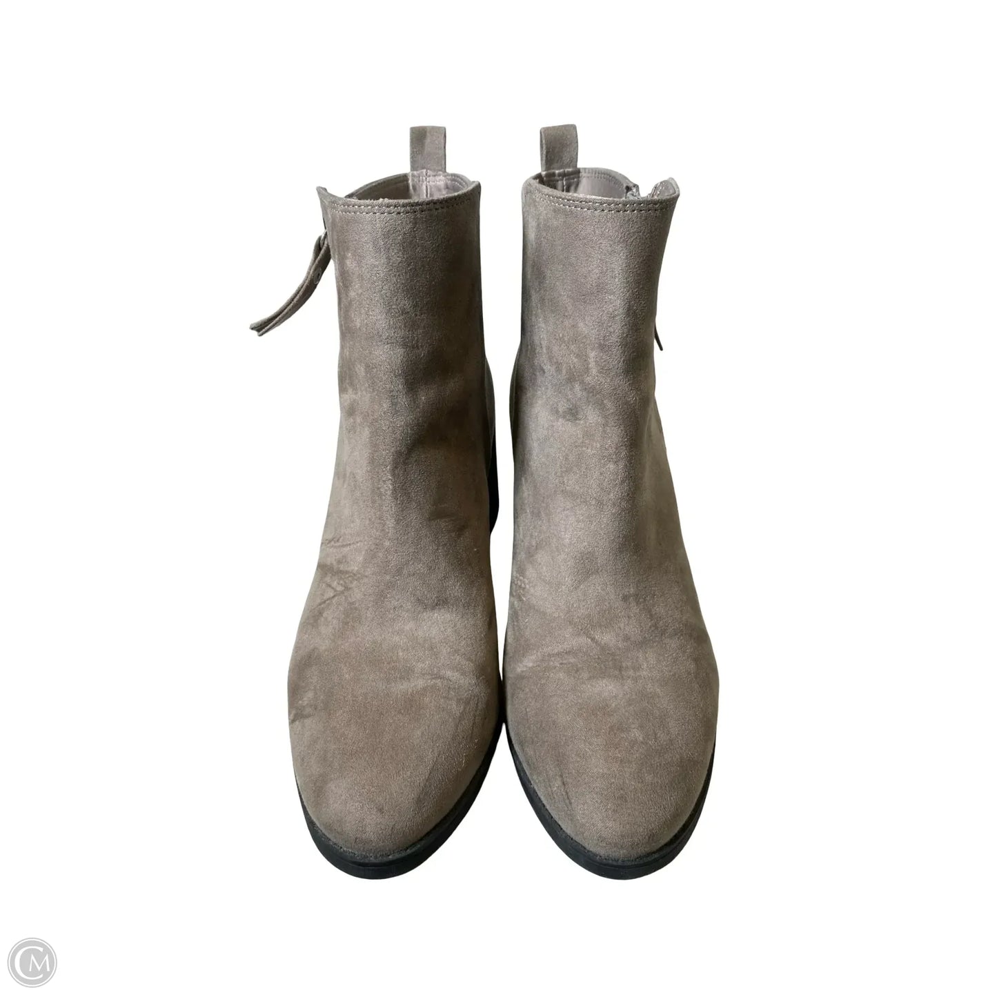 Boots Ankle Heels By H&m In Grey, Size: 7.5