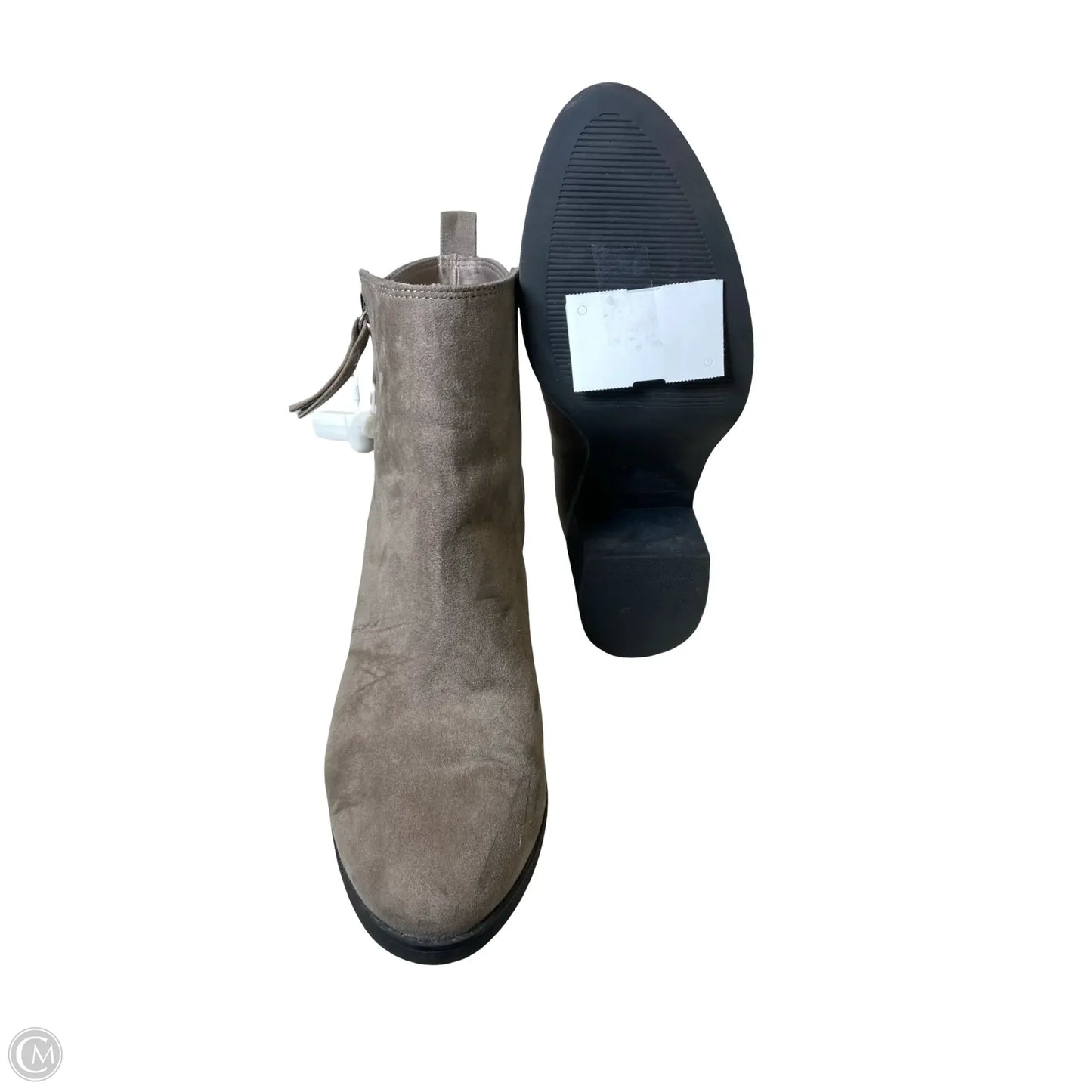 Boots Ankle Heels By H&m In Grey, Size: 7.5