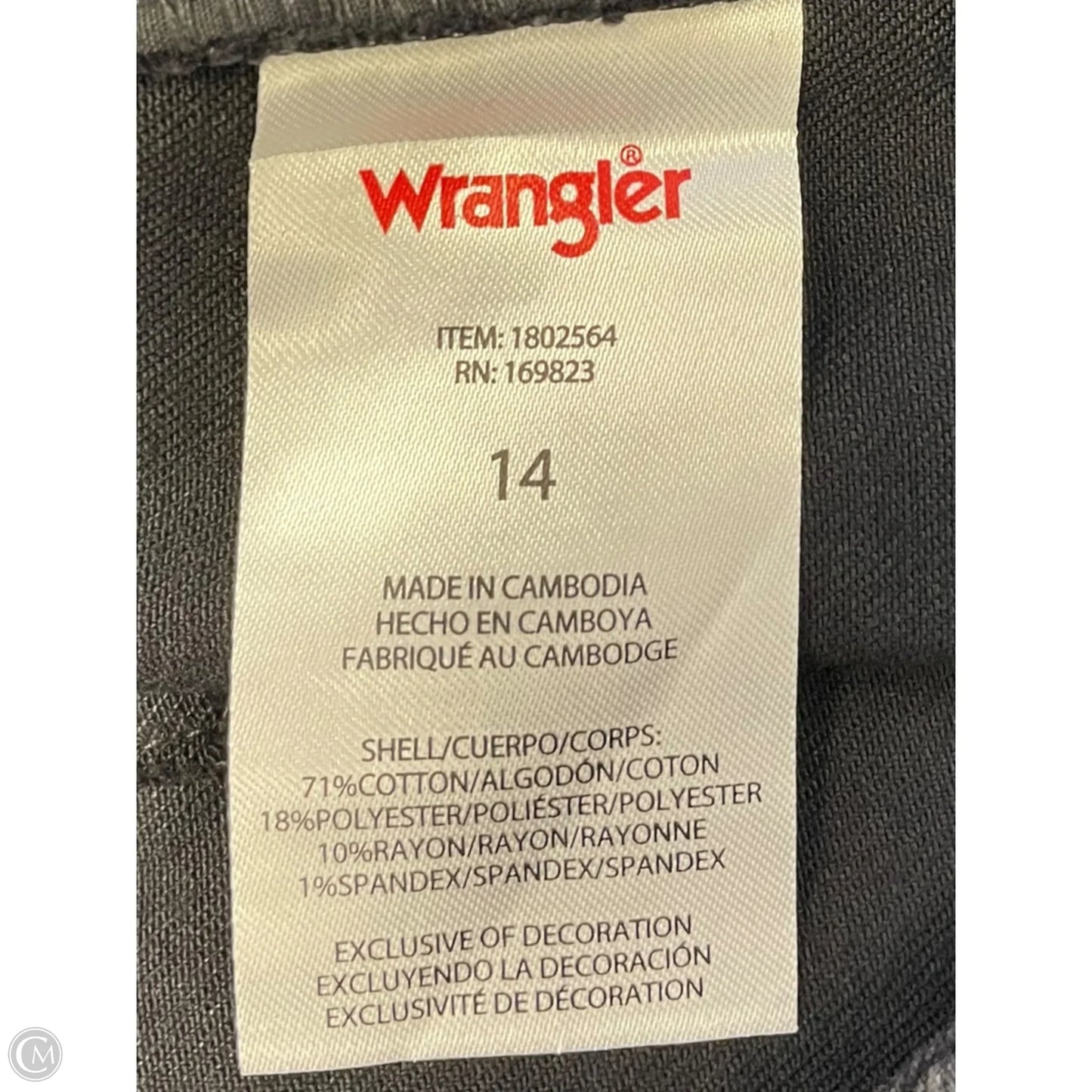 Pants Other By Wrangler In Black, Size: 14