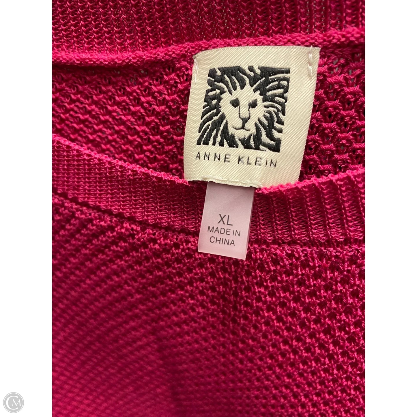 Top Short Sleeve By Anne Klein In Pink, Size: Xl