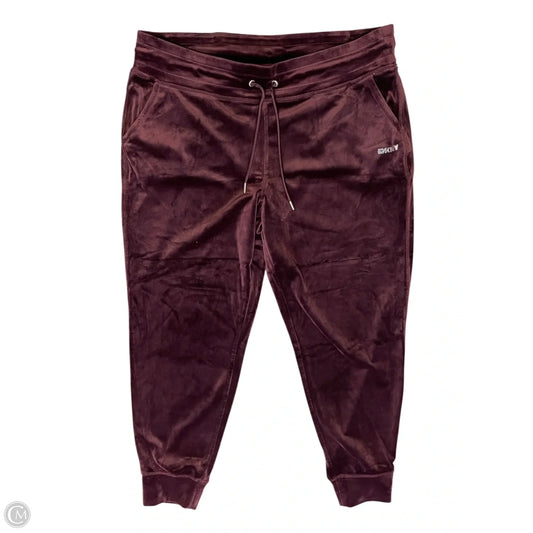 Pants Lounge By Dkny In Maroon, Size: Xl