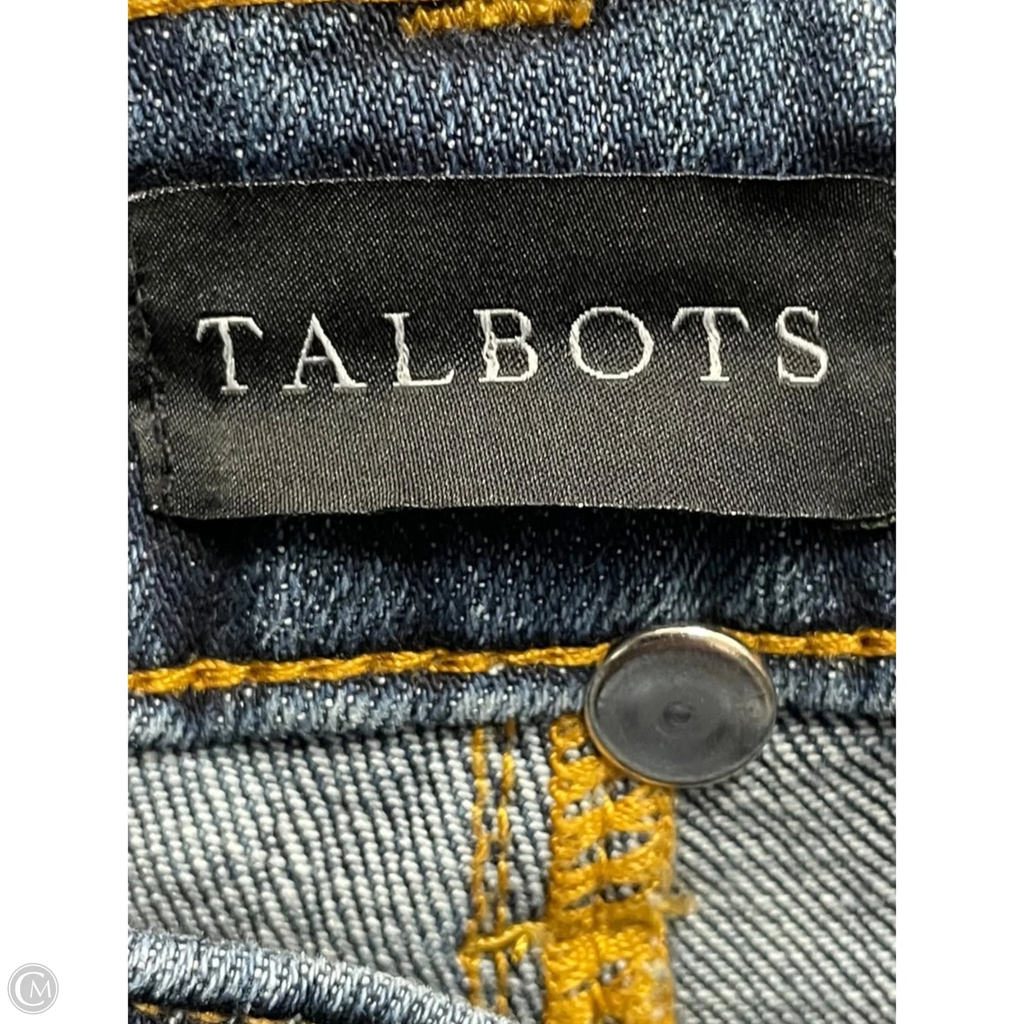 Jeans Straight By Talbots In Blue Denim, Size: 6