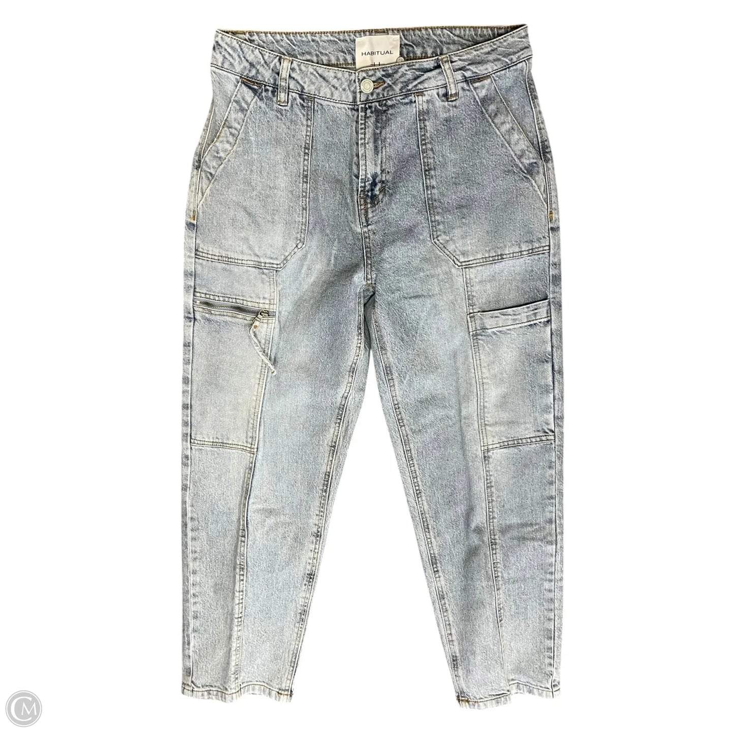 Jeans Straight By Habitual In Blue Denim, Size: 8