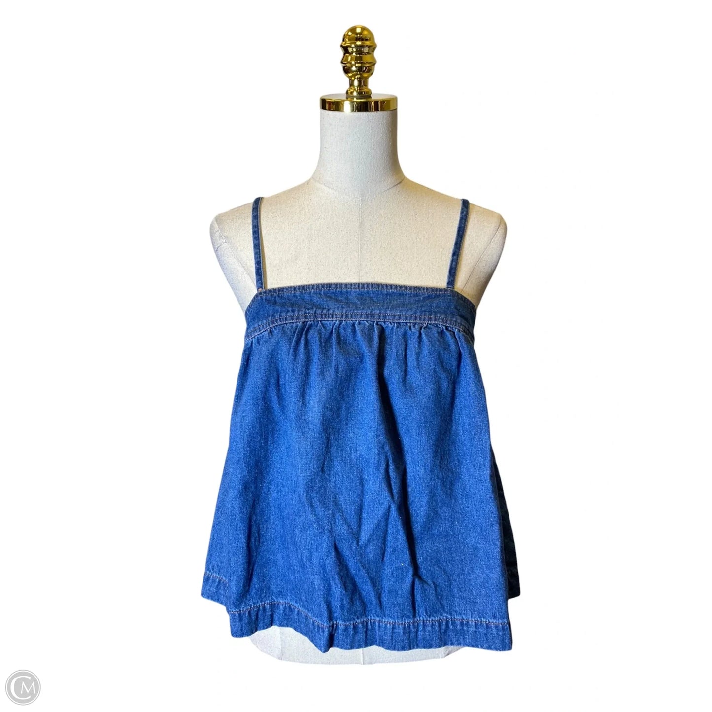 Top Sleeveless By Madewell In Blue, Size: M