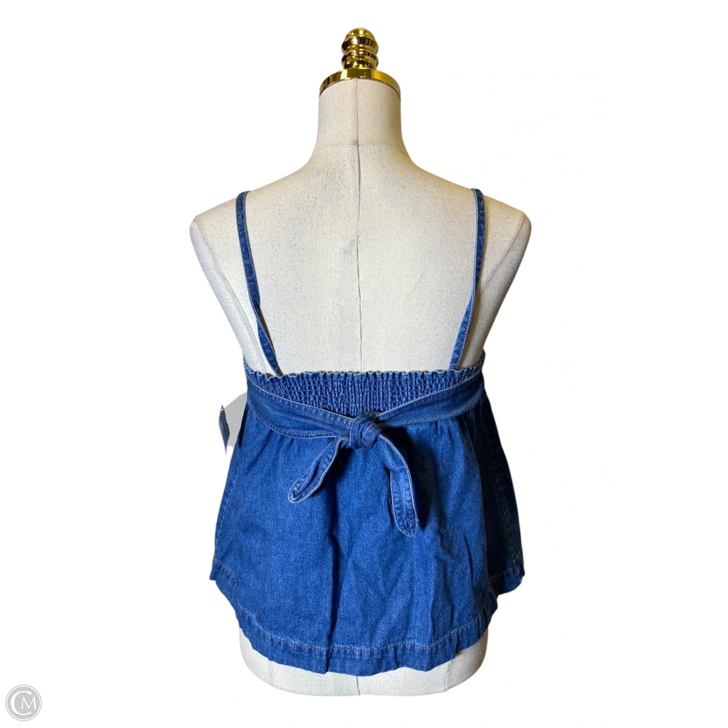 Top Sleeveless By Madewell In Blue, Size: M