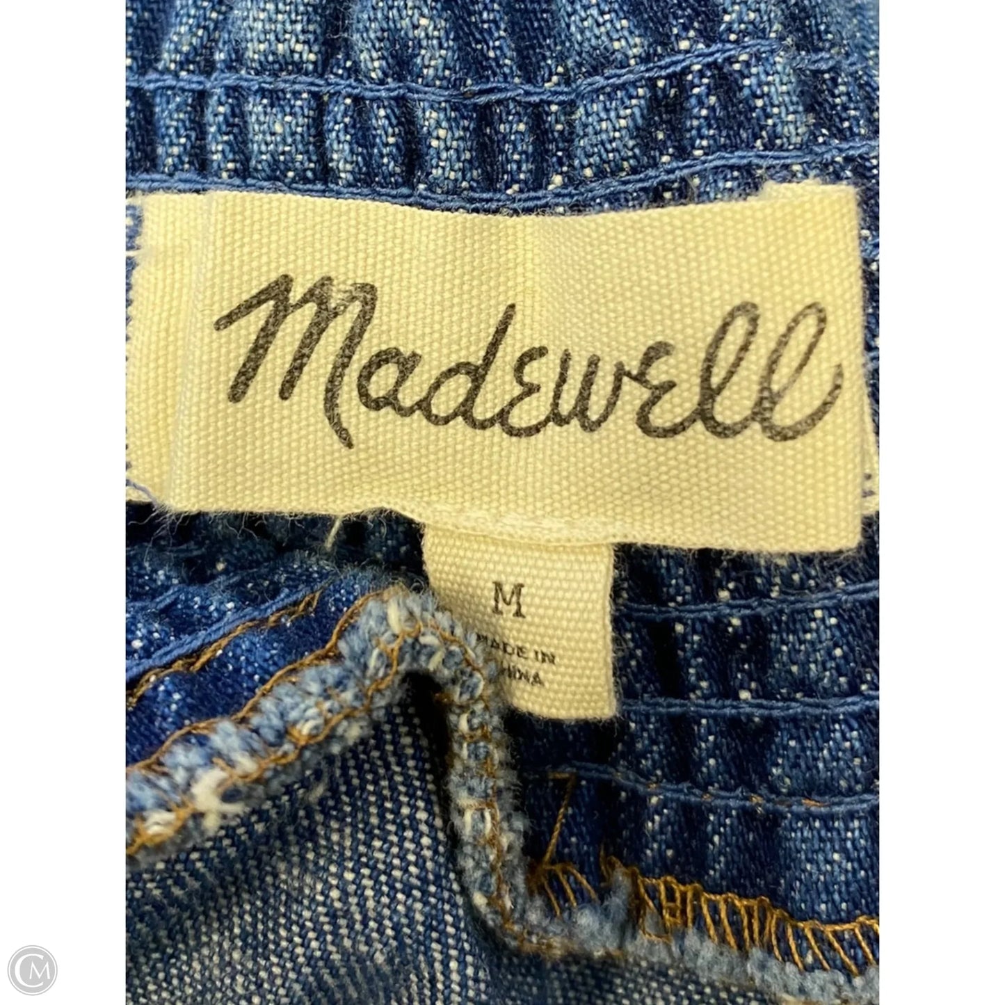 Top Sleeveless By Madewell In Blue, Size: M