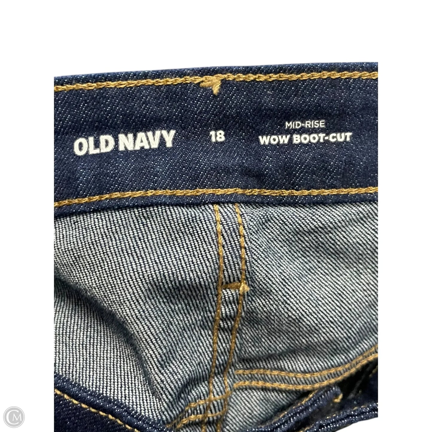 Jeans Boot Cut By Old Navy In Blue Denim, Size: 18